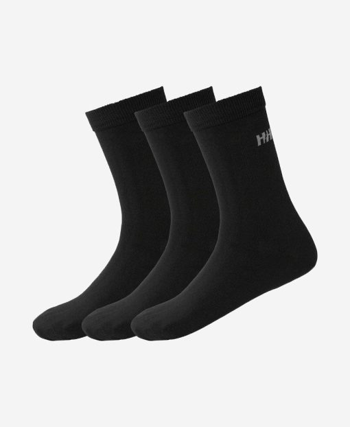 Socks | Men Helly Hansen Everyday Cotton Sock 3Pk, Black 990 Black