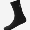 Socks | Men Helly Hansen Everyday Cotton Sock 3Pk, Black 990 Black