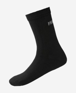 Socks | Men Helly Hansen Everyday Cotton Sock 3Pk, Black 990 Black