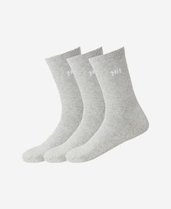 Socks | Men Helly Hansen Everyday Cotton Sock 3Pk, Grey Melange 949 Grey Melange