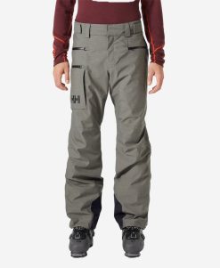 Snow Pants & Bibs | Men Helly Hansen Garibaldi 2.0 Pant, Concrete 876 Concrete