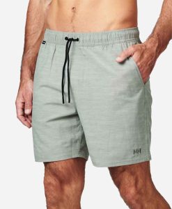 Sailing Shorts | Men Helly Hansen Heather Volly 18 Inch Boardshort, Utility Green 431 Utility Green