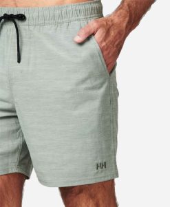 Sailing Shorts | Men Helly Hansen Heather Volly 18 Inch Boardshort, Utility Green 431 Utility Green