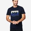 T-Shirts | Men Helly Hansen Hh Box Fill T-Shirt, Navy 598 Navy