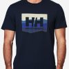 T-Shirts | Men Helly Hansen Hh Box Fill T-Shirt, Navy 598 Navy