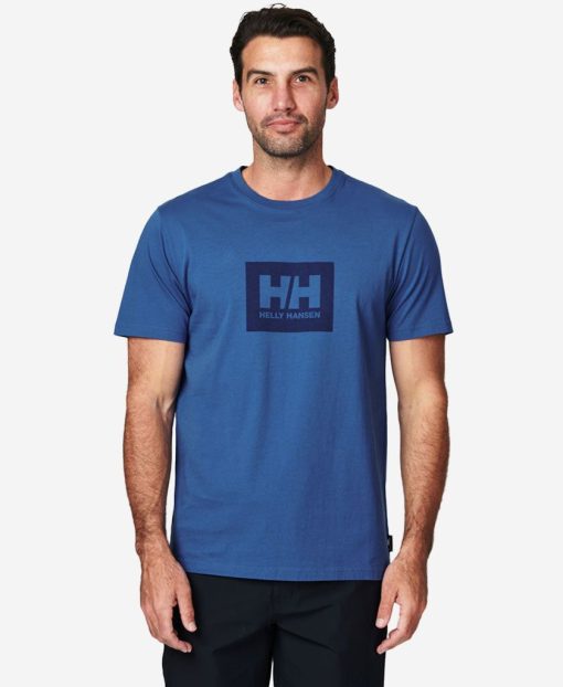 T-Shirts | Men Helly Hansen Hh Box T-Shirt, Azurite 636 Azurite