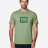 T-Shirts | Men Helly Hansen Hh Box T-Shirt, Jade 2.0 406 Jade 2.0