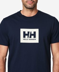 T-Shirts | Men Helly Hansen Hh Box T-Shirt, Navy 597 Navy