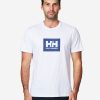 T-Shirts | Men Helly Hansen Hh Box T-Shirt, White 001 White