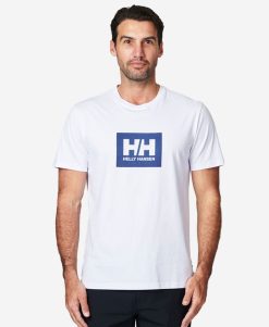 T-Shirts | Men Helly Hansen Hh Box T-Shirt, White 001 White