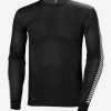 Baselayer Tops | Men Helly Hansen Hh Lifa Stripe Crew, Black