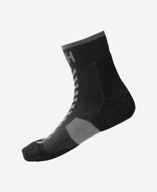 Socks | Men Helly Hansen Hiking Quarter Sock, Black 991 Black