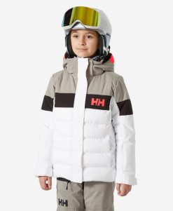 Kids & Jrs Helly Hansen Jr Diamond Jacket, White 002 White