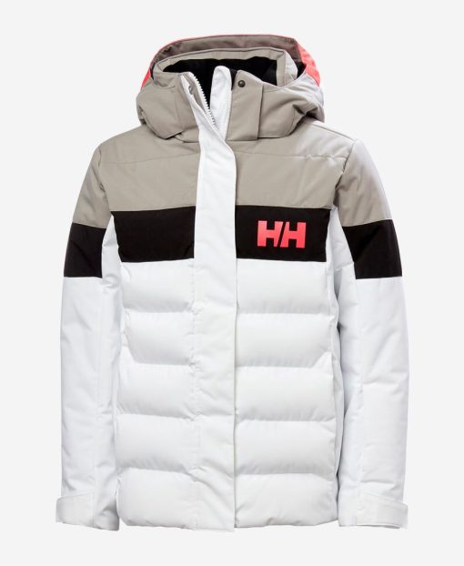 Kids & Jrs Helly Hansen Jr Diamond Jacket, White 002 White