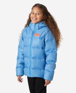 Kids & Jrs Helly Hansen Jr Isfjord Down Jacket 2.0, Bright Blue 627 Bright Blue