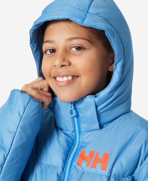 Kids & Jrs Helly Hansen Jr Isfjord Down Jacket 2.0, Bright Blue 627 Bright Blue