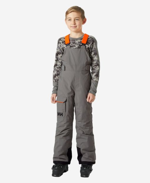 Kids & Jrs Helly Hansen Jr Summit Bib Pant, Concrete 876 Concrete