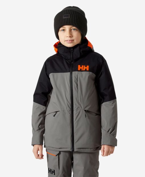 Kids & Jrs Helly Hansen Jr Summit Jacket, Concrete 876 Concrete