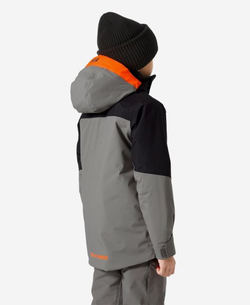 Kids & Jrs Helly Hansen Jr Summit Jacket, Concrete 876 Concrete