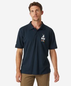 Polos | Men Helly Hansen Koster Polo, Navy 597 Navy