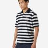 Polos | Men Helly Hansen Koster Polo, Navy Stripe 598 Navy Stripe