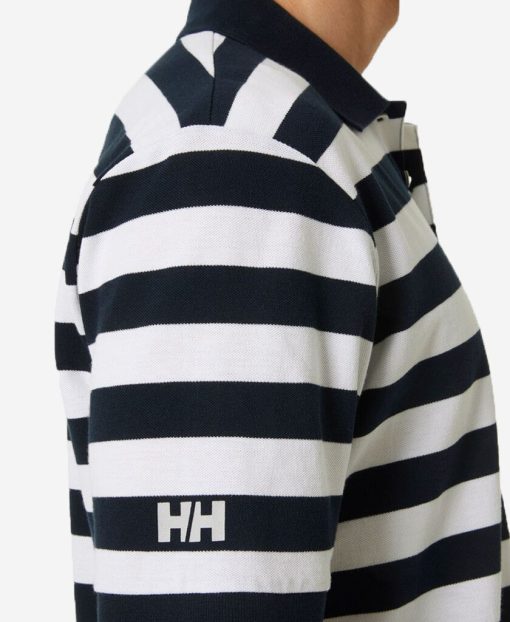 Polos | Men Helly Hansen Koster Polo, Navy Stripe 598 Navy Stripe