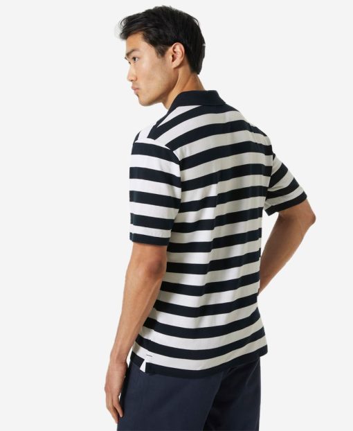 Polos | Men Helly Hansen Koster Polo, Navy Stripe 598 Navy Stripe