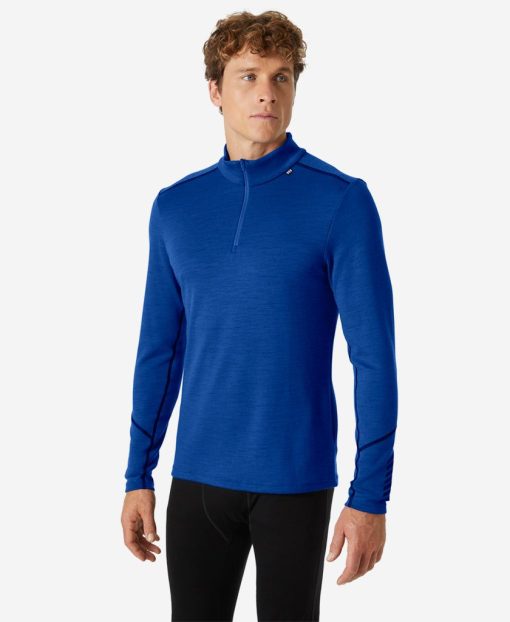 Baselayer Tops | Men Helly Hansen Lifa Merino Midweight 1/2 Zip, Cobalt 2.0 543 Cobalt 2.0