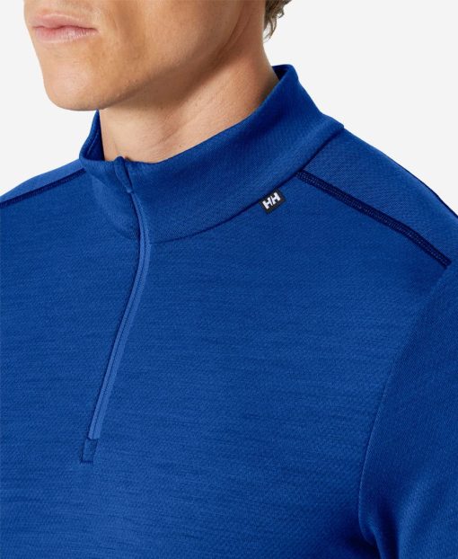 Baselayer Tops | Men Helly Hansen Lifa Merino Midweight 1/2 Zip, Cobalt 2.0 543 Cobalt 2.0