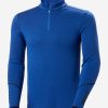 Baselayer Tops | Men Helly Hansen Lifa Merino Midweight 1/2 Zip, Cobalt 2.0 543 Cobalt 2.0