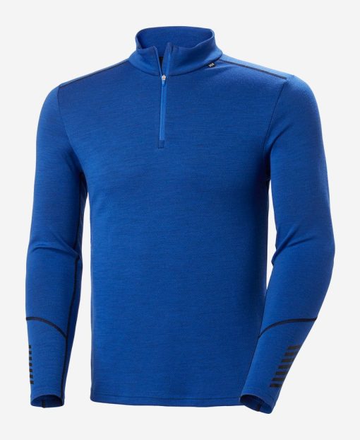 Baselayer Tops | Men Helly Hansen Lifa Merino Midweight 1/2 Zip, Cobalt 2.0 543 Cobalt 2.0