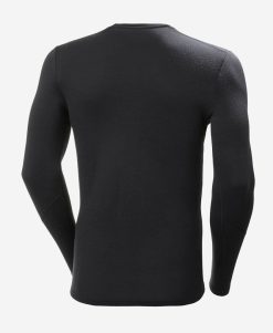 Baselayer Tops | Men Helly Hansen Lifa Merino Midweight Crew, Black 990 Black