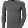 Baselayer Tops | Men Helly Hansen Lifa Merino Midweight Crew, Concrete 876 Concrete