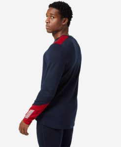 Baselayer Tops | Men Helly Hansen Lifa Merino Midweight Crew, Navy 598 Navy