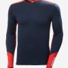 Baselayer Tops | Men Helly Hansen Lifa Merino Midweight Crew, Navy 598 Navy