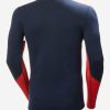 Baselayer Tops | Men Helly Hansen Lifa Merino Midweight Crew, Navy 598 Navy