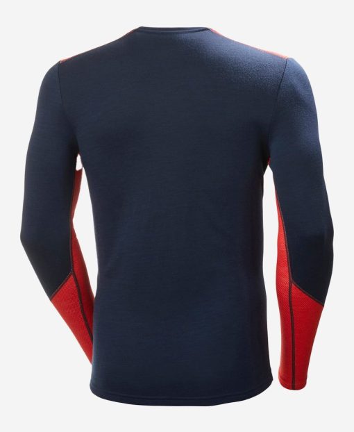 Baselayer Tops | Men Helly Hansen Lifa Merino Midweight Crew, Navy 598 Navy