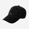 Hats | Women Helly Hansen Logo Cap, Black 990 Black