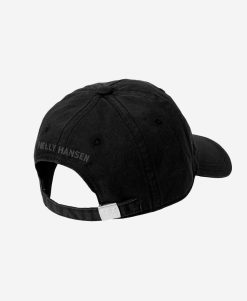 Hats | Women Helly Hansen Logo Cap, Black 990 Black