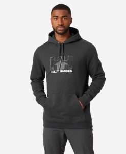 Fleece | Men Helly Hansen Nord Graphic Pull Over Hoodie, 981 Ebony