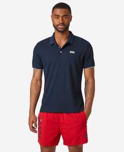 Polos | Men Helly Hansen Ocean Quick-Dry Polo, Navy 598 Navy