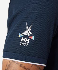 Polos | Men Helly Hansen Ocean Quick-Dry Polo, Navy 598 Navy