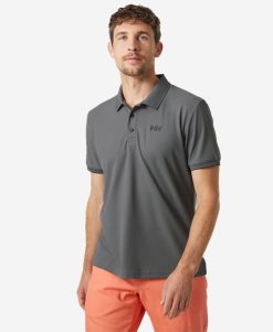 Polos | Men Helly Hansen Ocean Quick-Dry Polo, Quiet Shade 971 Quiet Shade