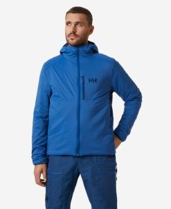 Insulated Midlayer Jackets | Men Helly Hansen Odin Stretch Hooded Insulator, Deep Fjord 606 Deep Fjord