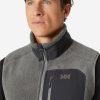 Fleece | Men Helly Hansen Panorama Pile Vest, Concrete 876 Concrete