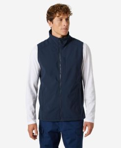 Vests | Men Helly Hansen Paramount Softshell Vest, Navy 597 Navy