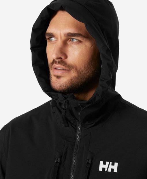 Rain Jackets | Men Helly Hansen Park Ins Rain Parka, Black 990 Black