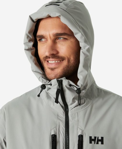 Rain Jackets | Men Helly Hansen Park Ins Rain Parka, Penguin 841 Penguin