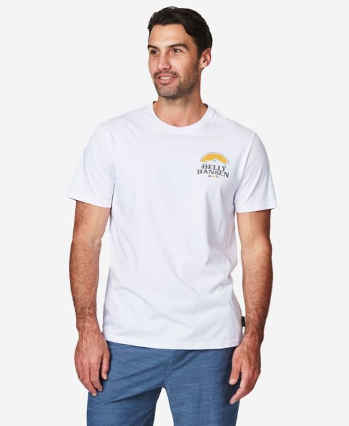 T-Shirts | Men Helly Hansen Peak T-Shirt, White 001 White