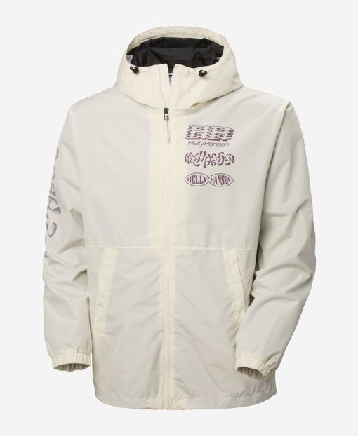 Shell Jackets | Men Helly Hansen Play Oversized Rain Jacket, Snow 047 Snow